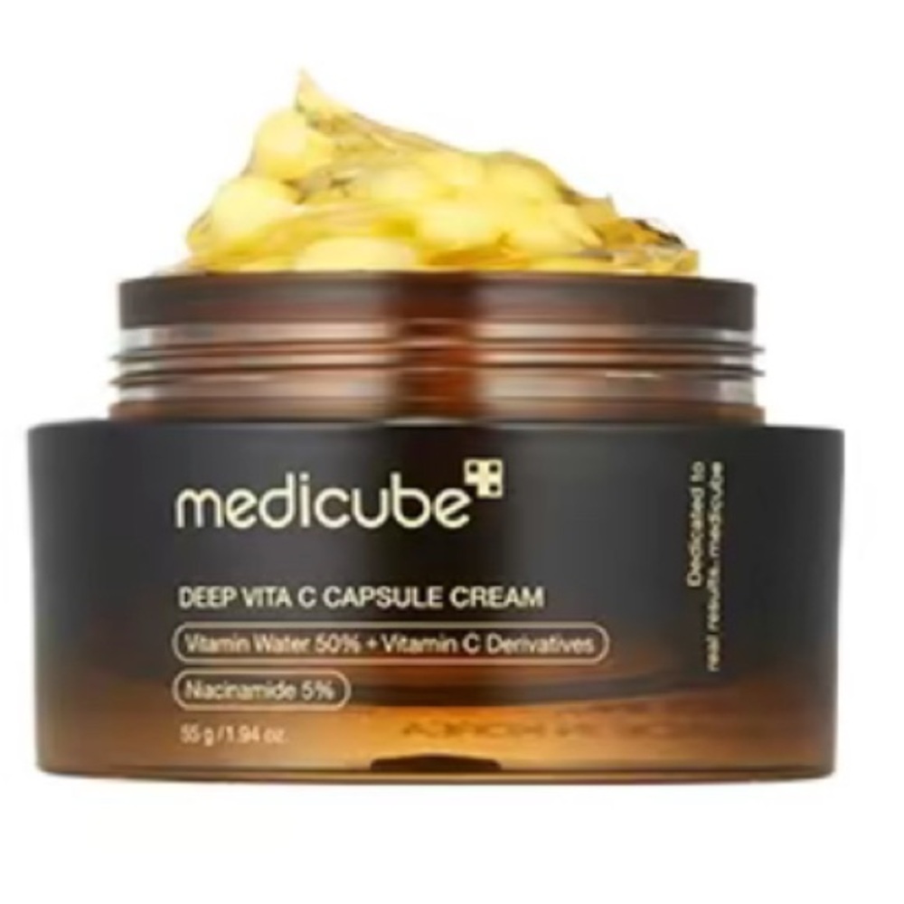 Medicube Deep Vita C Capsule Cream - Black and Gold